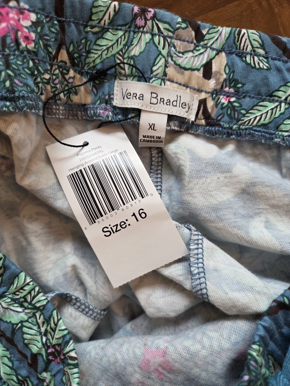 New Vera Bradley Sloth Pajama Pants NWT + Free NWT Altar'd State Pink Cami XXL - Picture 7 of 13